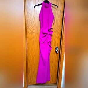 Chiara Boni La Petite Robe Gudrum Sleeveless Mermaid Gown Pink Cyclamen Size 12